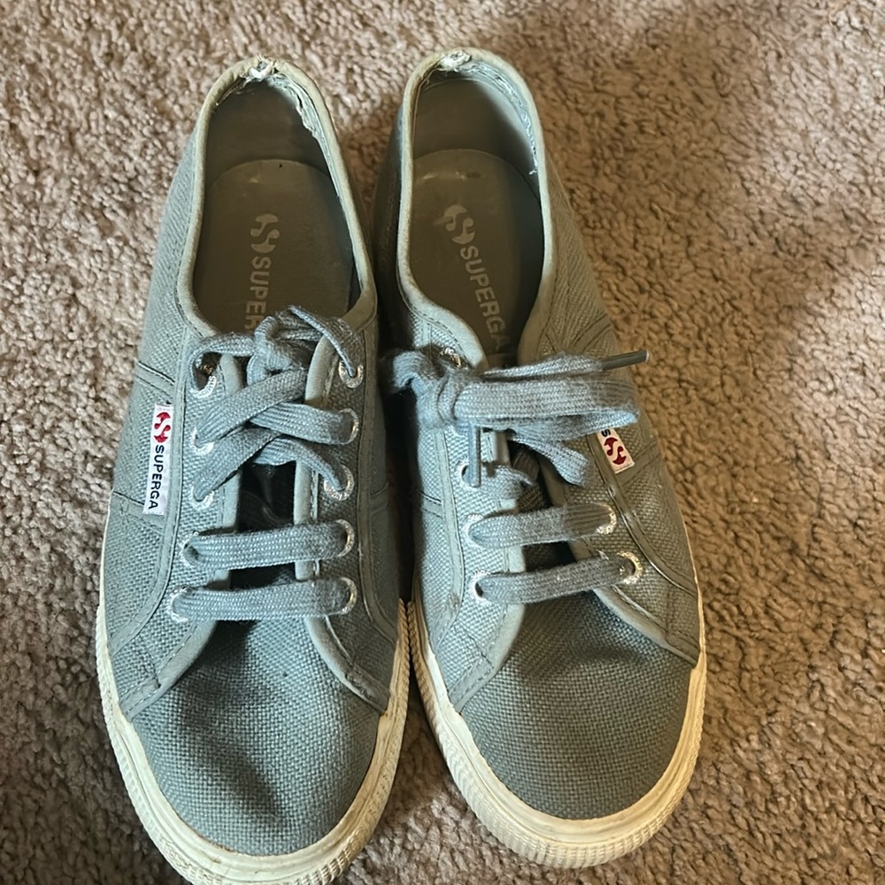 Gray platform women’s supergas sneakers size 6